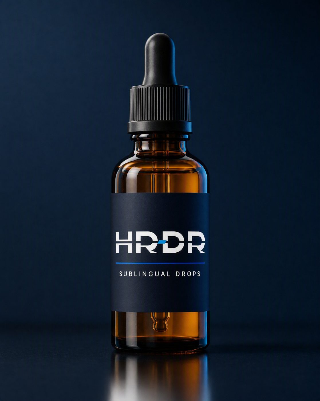 HRDR sublingual dropper vial, studio product render